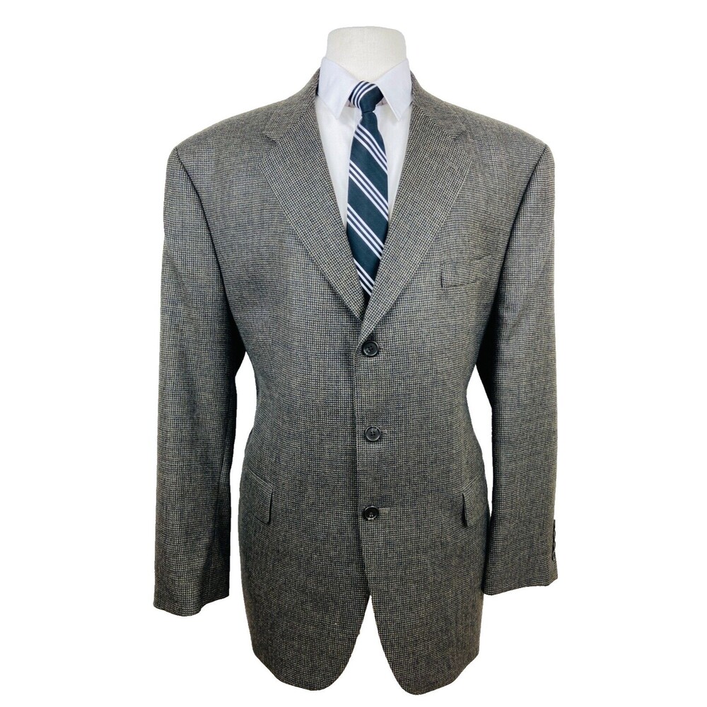 RALPH LAUREN Mens 46R Canada Soft 100% Lambswool Blazer Sport Coat Suit Jacket